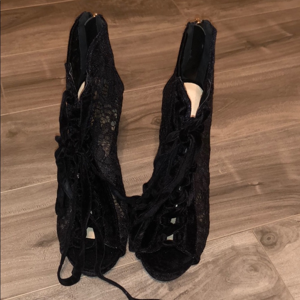 Black high heels